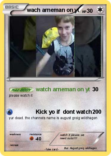 Pokemon wach arneman on yt