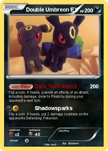 Pokemon Double Umbreon EX
