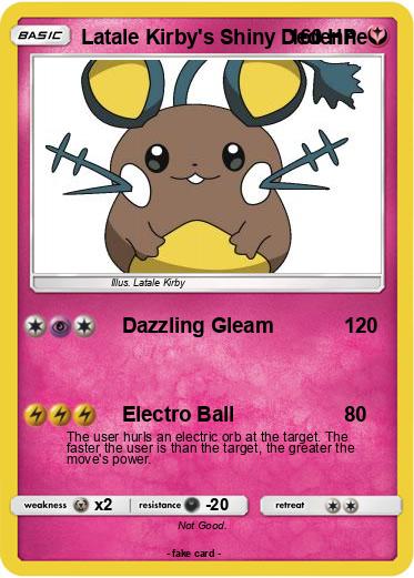 Pokemon Latale Kirby's Shiny Dedenne