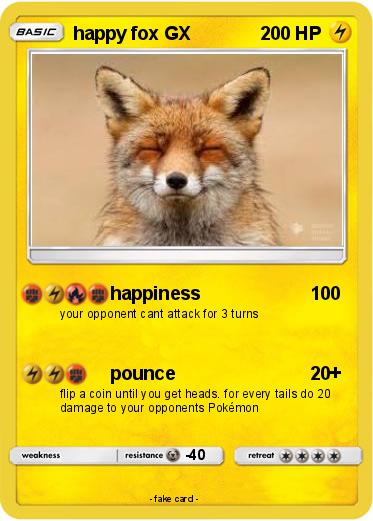 Pokemon happy fox GX