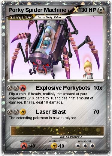 Pokemon Porky Spider Machine