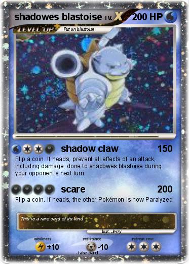 Pokemon shadowes blastoise