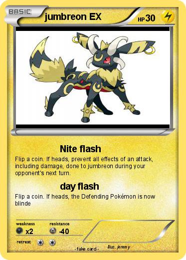 Pokemon jumbreon EX