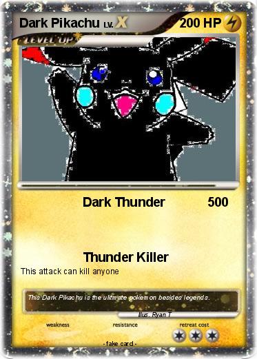 Pokemon Dark Pikachu