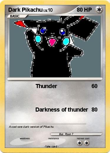 Pokemon Dark Pikachu