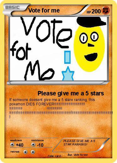 Pokemon Vote for me