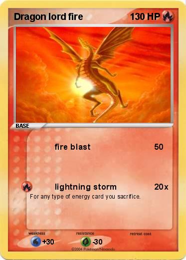 Pokemon Dragon lord fire