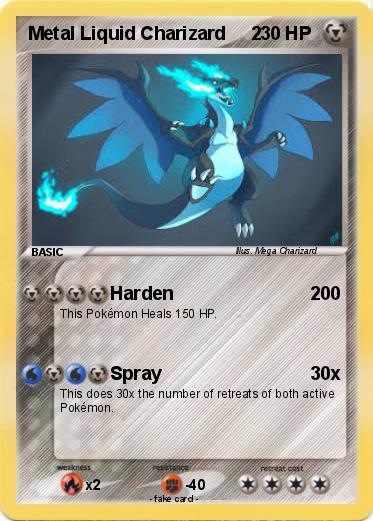 Pokemon Metal Liquid Charizard     2