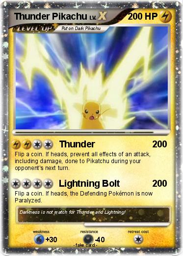 Pokemon Thunder Pikachu