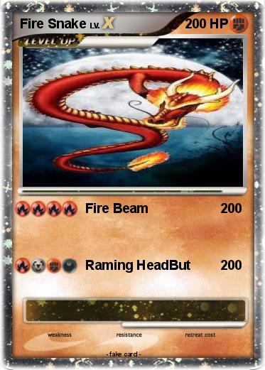 Pokemon Fire Snake