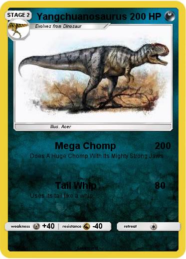 Pokemon Yangchuanosaurus
