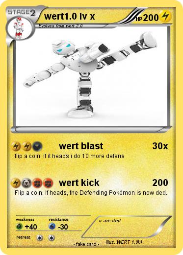 Pokemon wert1.0 lv x