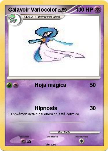 Pokemon Galavoir Variocolor