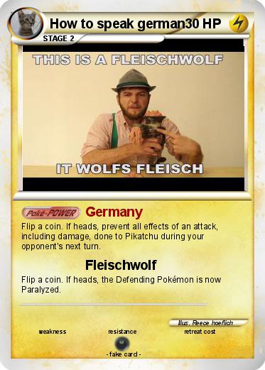 Pokemon How to speak german