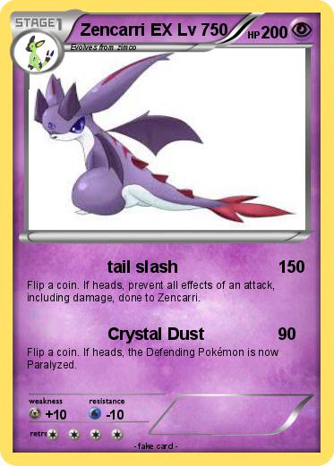 Pokemon Zencarri EX Lv 750