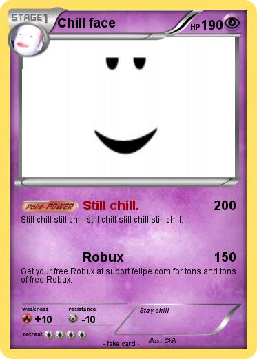 Pokemon Chill Face 2 - robux roblox free faces