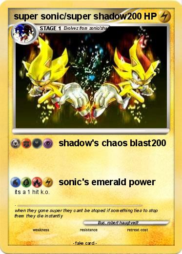 Pokemon super sonic/super shadow