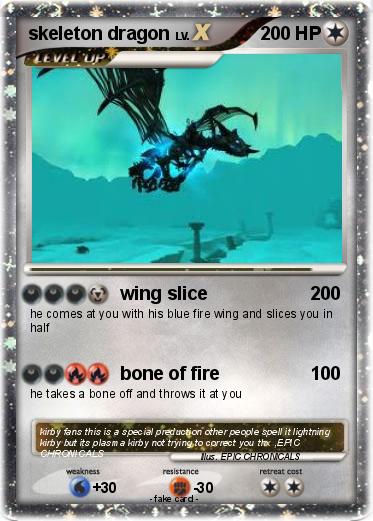 Pokemon skeleton dragon