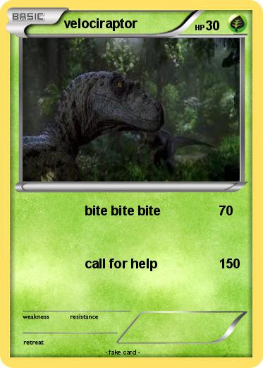 Pokemon velociraptor