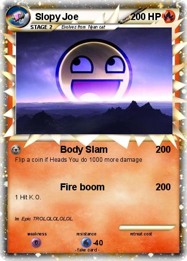 Pokemon Slopy Joe