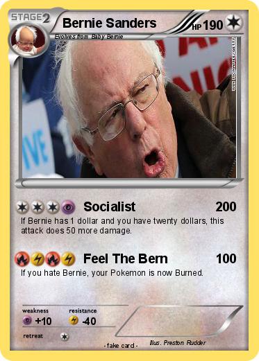 Pokemon Bernie Sanders