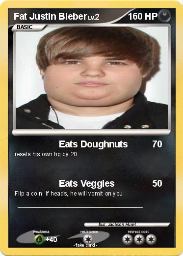 Pokemon Fat Justin Bieber