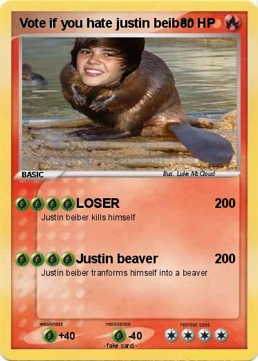 Pokemon Vote if you hate justin beiber