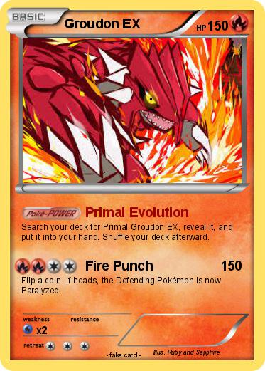 Pokemon Groudon EX