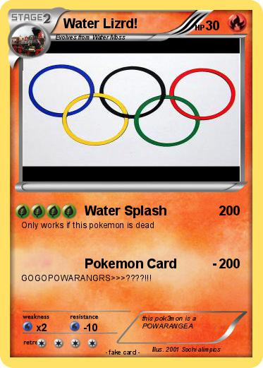 Pokemon Water Lizrd!