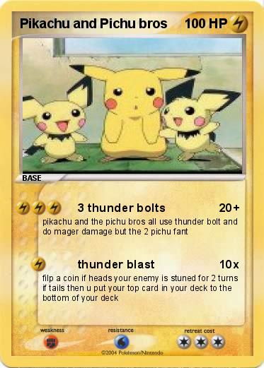 Pokemon Pikachu and Pichu bros