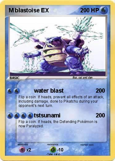 Pokemon M blastoise EX