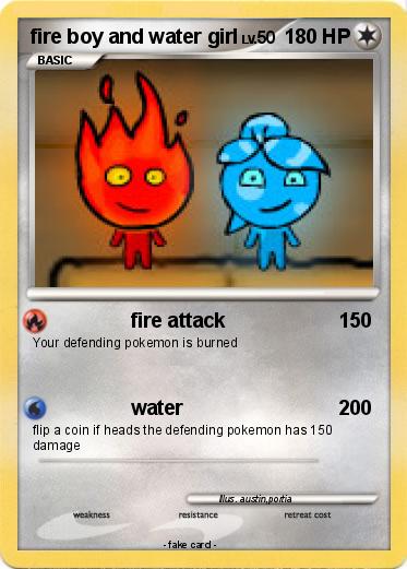 Pokemon fire boy and water girl