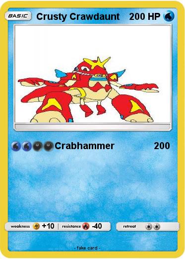 Pokemon Crusty Crawdaunt