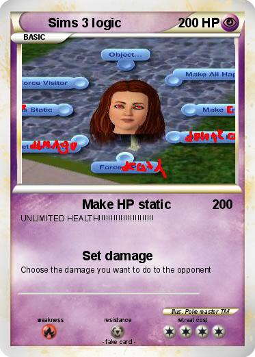 Pokemon Sims 3 logic