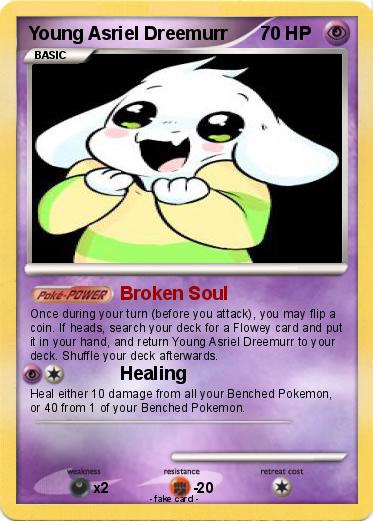 Pokemon Young Asriel Dreemurr
