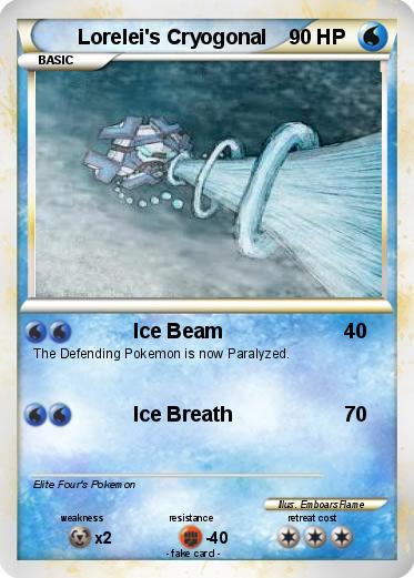 Pokemon Lorelei's Cryogonal