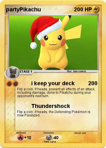 Pokemon partyPikachu