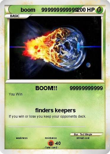 Pokemon boom    999999999999