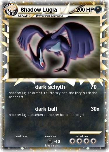 Pokemon Shadow Lugia