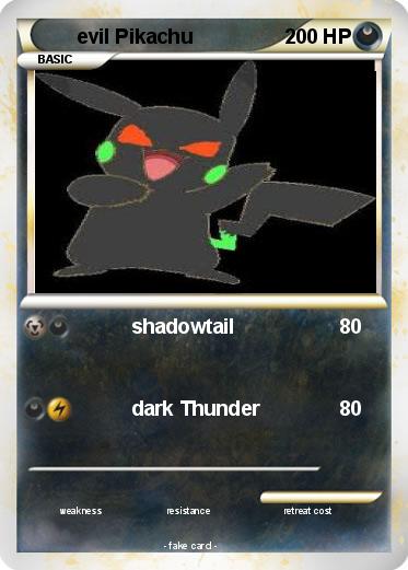 Pokemon evil Pikachu