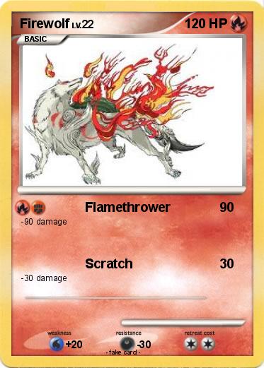 Pokemon Firewolf Pokemon Firewolf