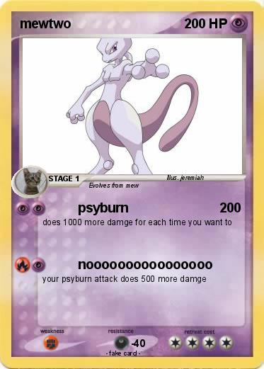 Pokemon mewtwo