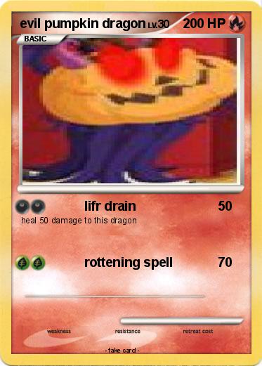 Pokemon evil pumpkin dragon