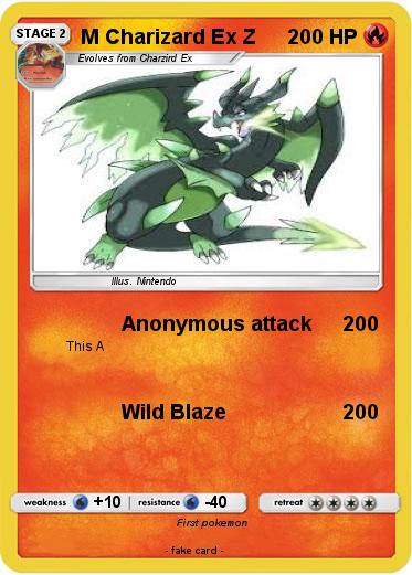 Pokemon M Charizard Ex Z