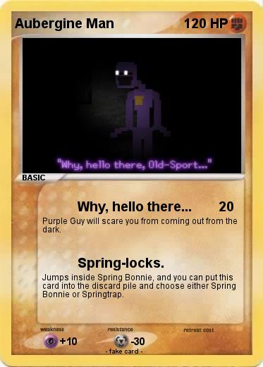 Pokemon Aubergine Man