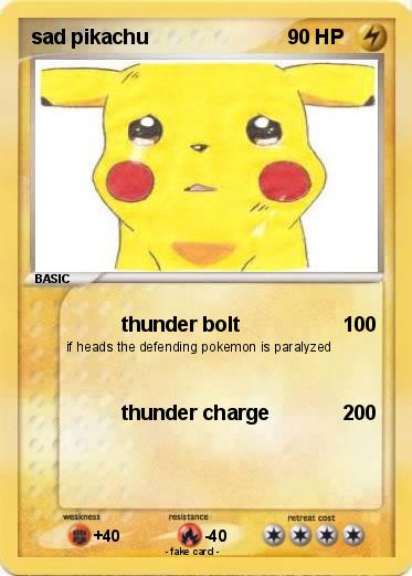 Pokemon sad pikachu
