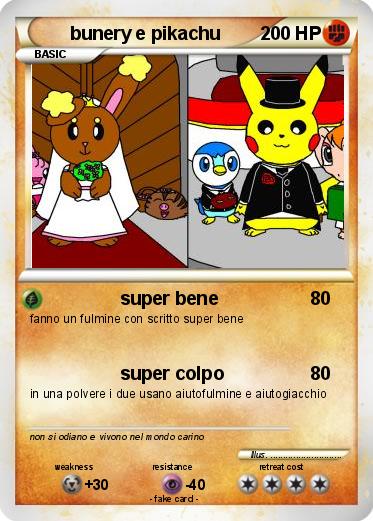 Pokemon bunery e pikachu