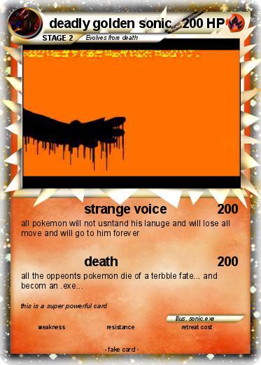 Pokemon deadly golden sonic