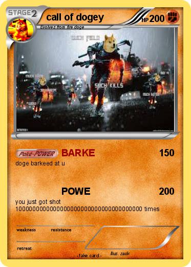 Pokemon call of dogey