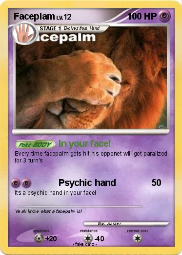 Pokemon Faceplam